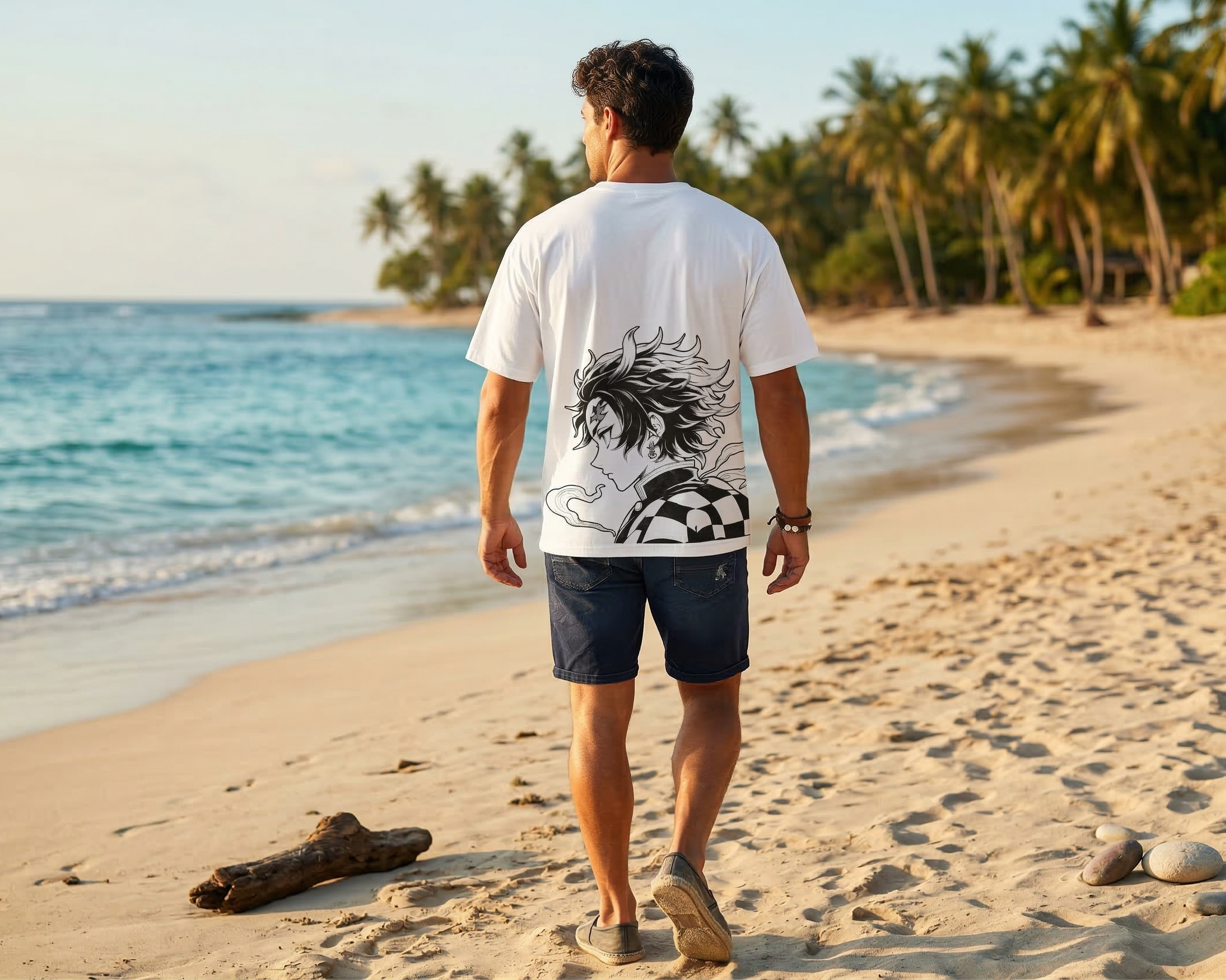 Tanjiro Kamado "Spirit of Resolve" Premium Oversized Tee