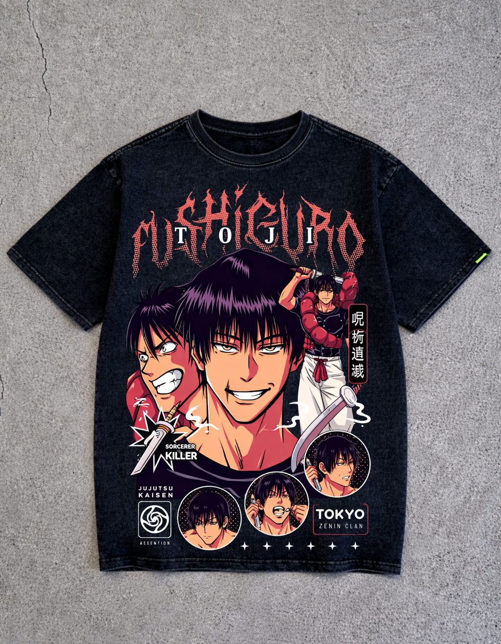 TOJI ACIDWASH  Oversized T-Shirt