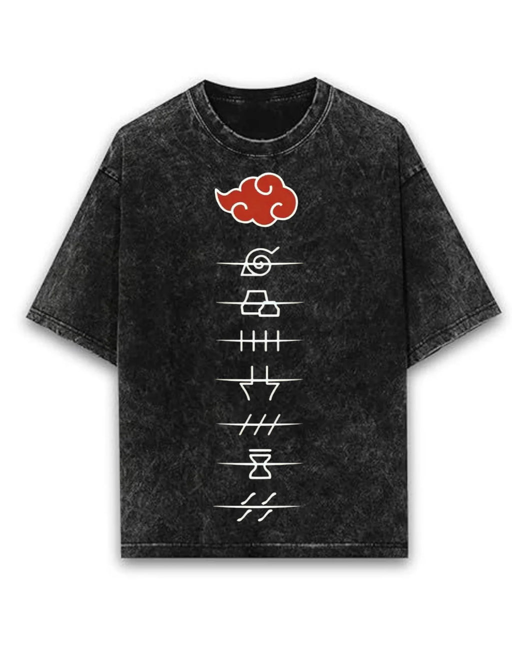 Akatsuki Acid-washed Oversized T-Shirt